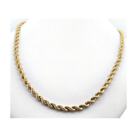 Cadena cordon salomonico de oro 18k 60 cm